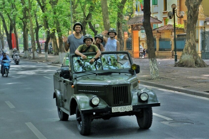 Jeep tour: Fun drive around Hanoi