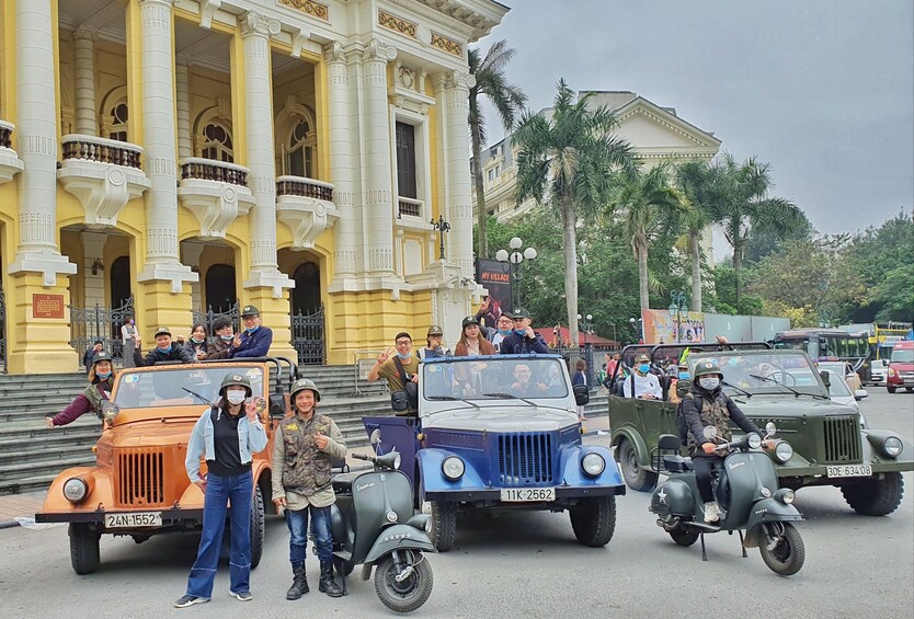 Jeep tour: Fun drive around Hanoi