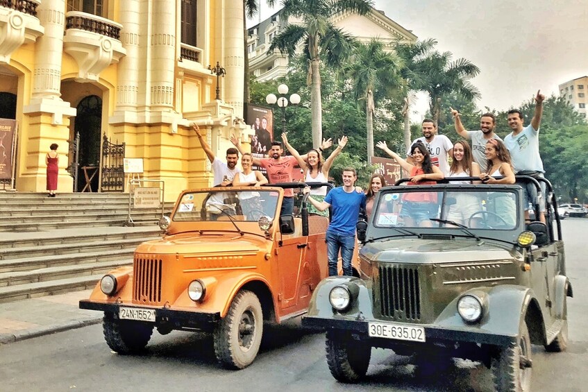 Jeep tour: Fun drive around Hanoi