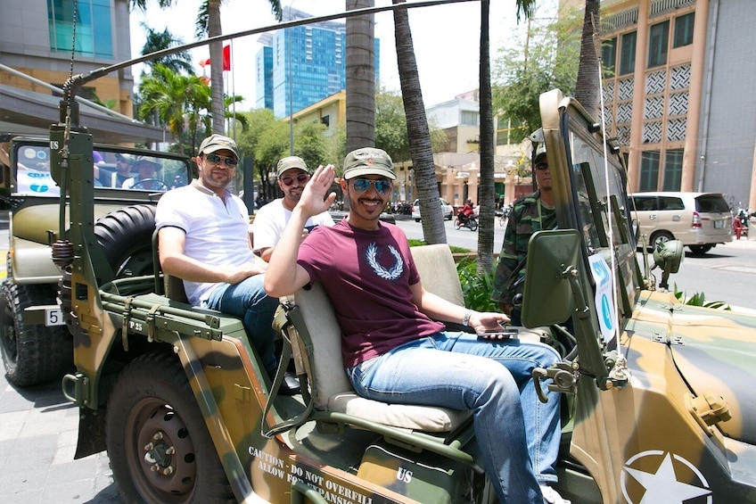 Jeep tour: Cu Chi tunnel & Saigon city tour