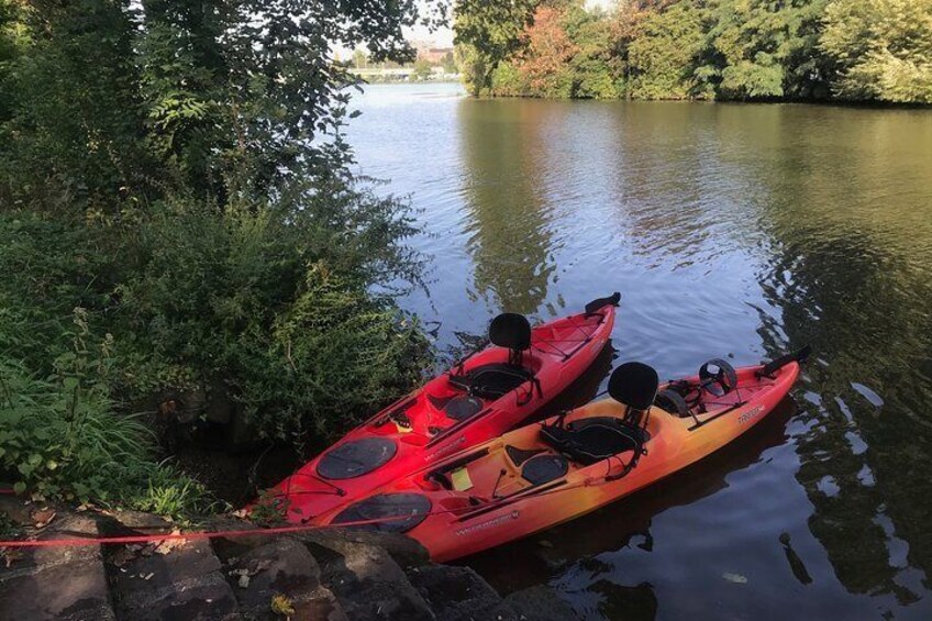 Kayak-Tour in Heidelberg on river Neckar