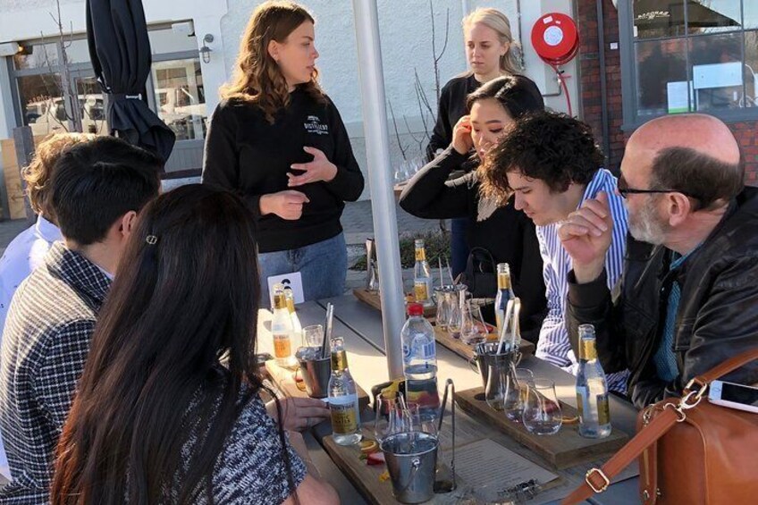 Guided gin tasting at Barossa Distilling.