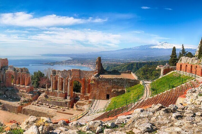 Mt Etna ( 2.000 meters) and Taormina Day Trip from Cefalu