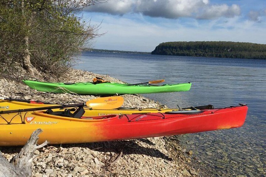 Paddle out to Horseshoe Island for a picnic or a hike!