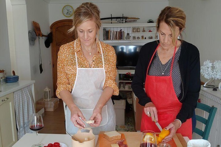 Genuine Cooking Class + Wine Tasting