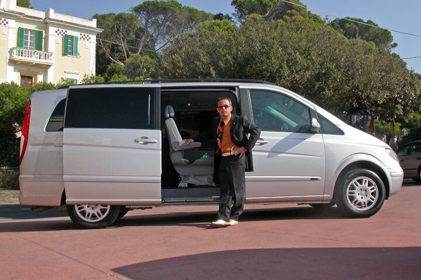 Sicily private driver with van