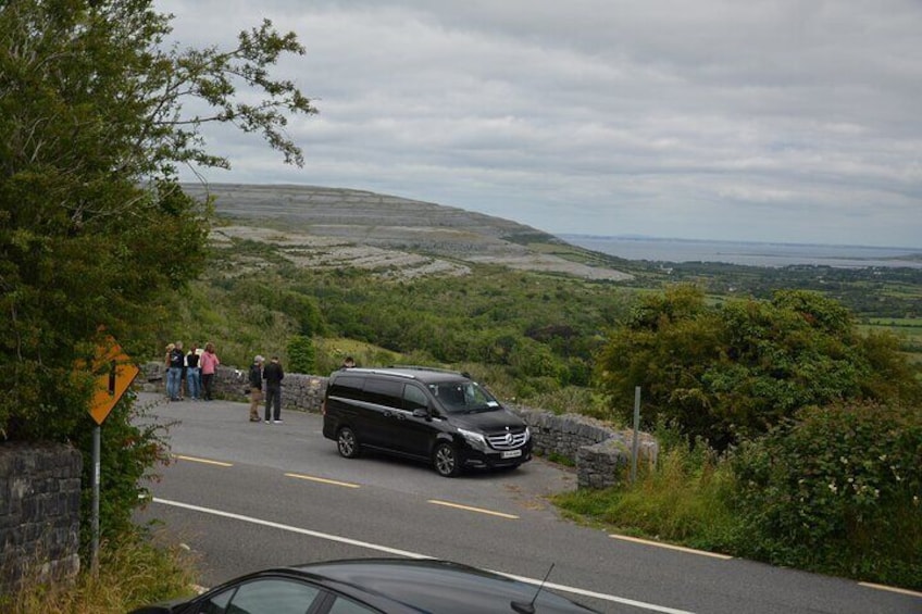 Corkscrew Hill view. Turlough Hill and Slievecarron.