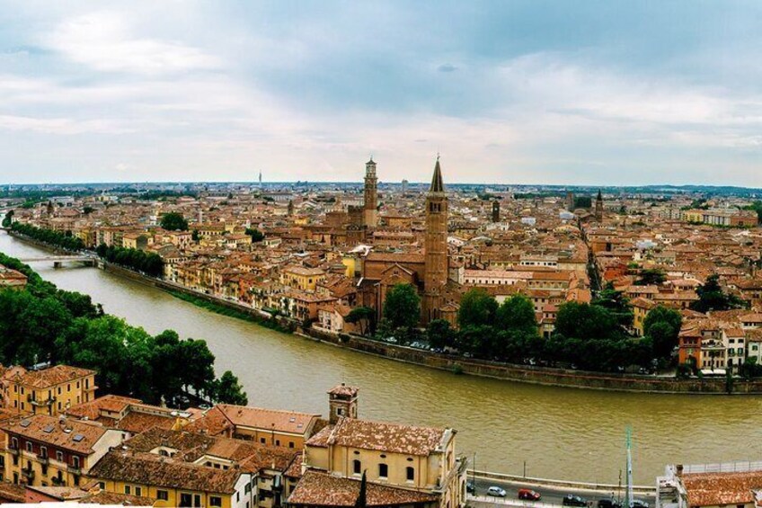 Verona seen from Castel San Pietro