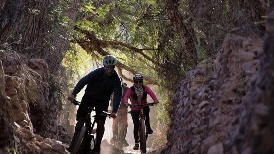 Mountain biking in the surroundings of Tilcara