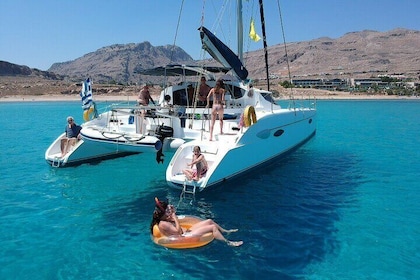 Private CATAMARAN daytrip - Lindos/ Rhodos with Lunch and drinks