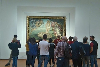 Visita a la galería de los Uffizi para grupos pequeños con guía