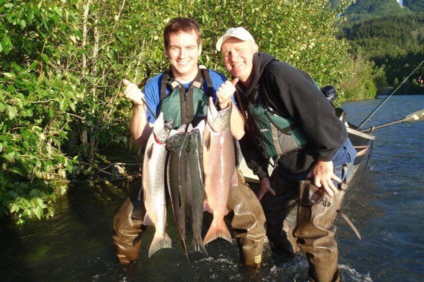 A good day salmon fishing!