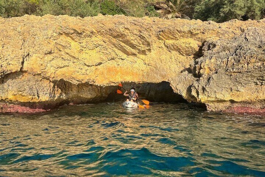 kayak alcudia cave