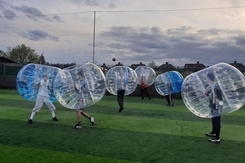 1-Hour Zorb Football Game in Cardiff