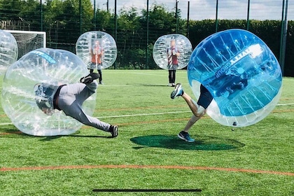 1-Hour Zorb Football Game in Cardiff