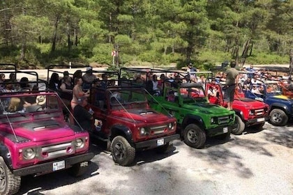 Full-Day Fun Jeep Safari:Through Waterfalls Villages Green Canyon