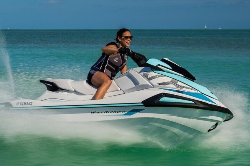 Jet ski tour from San Antonio (Ibiza) to Margaritas Islands