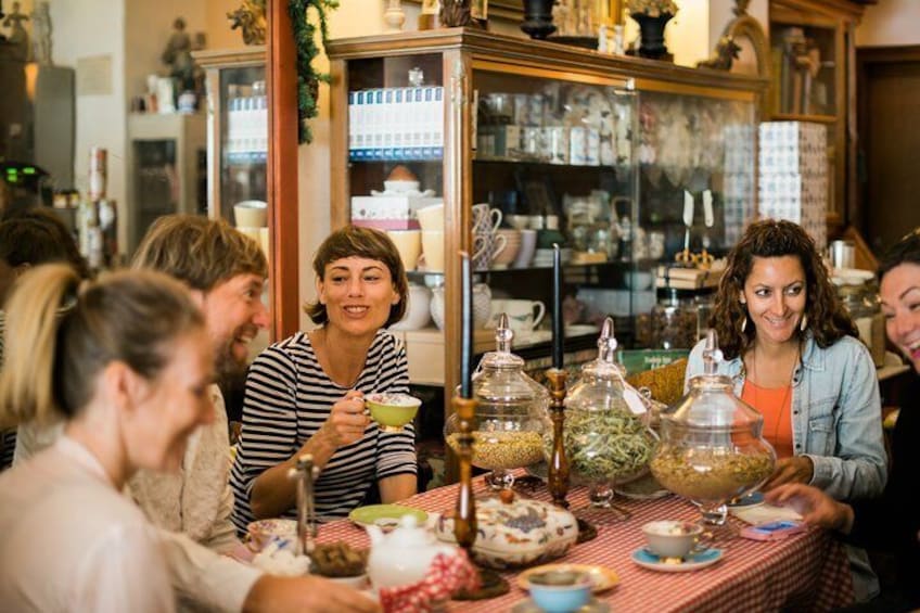 Enjoy a tea infusion made from wild Ibizan herbs 