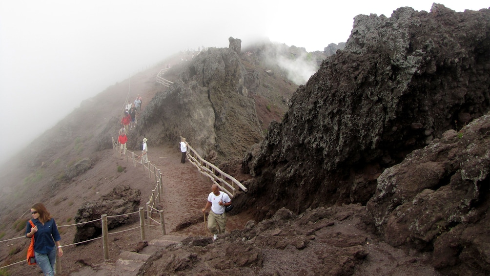 Group on the Pompeii & Mount Vesuvius tour in Italy