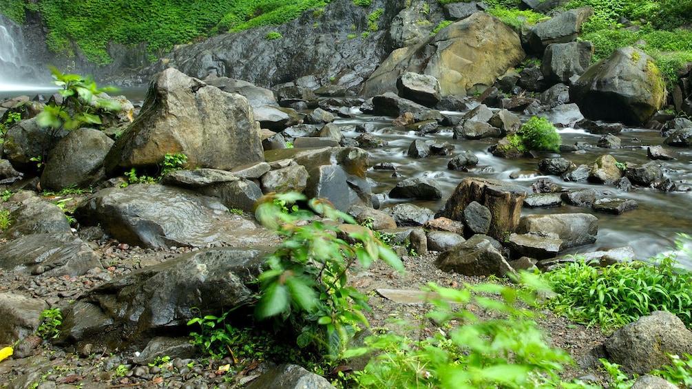River and rock view on the Mount Gading National Park Tour in Malaysia 
