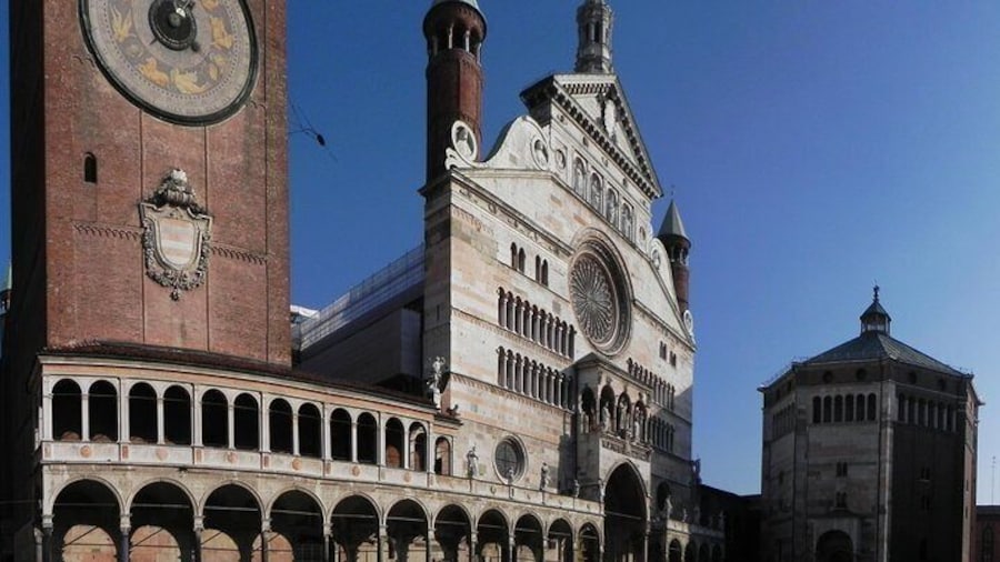 Piazza del Duomo with Torrazzo, Cathedral and Baptistery