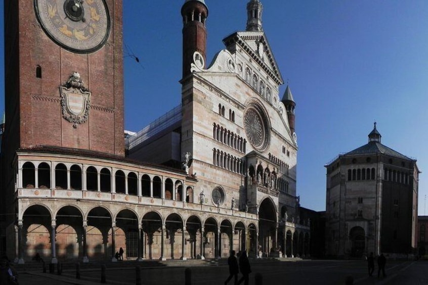 Piazza del Duomo with Torrazzo, Cathedral and Baptistery