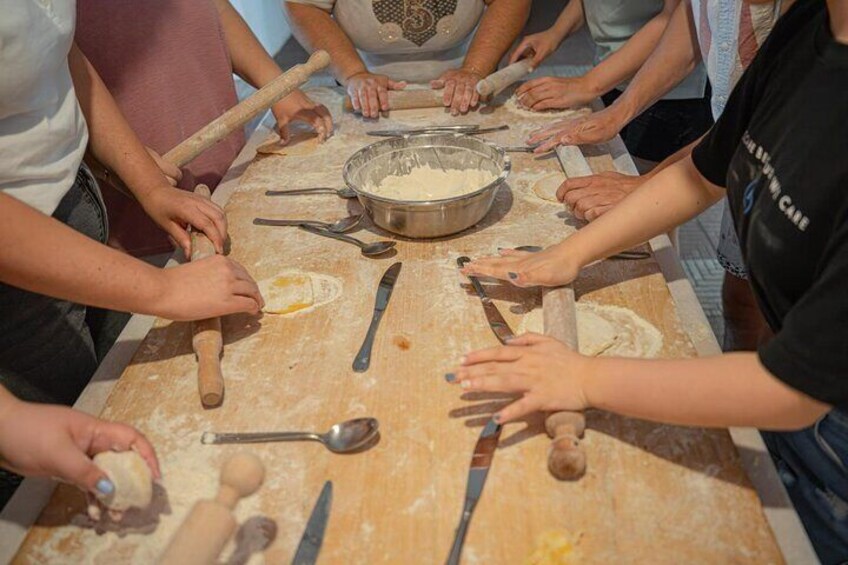 Authentic local experience making traditional handmade pasta