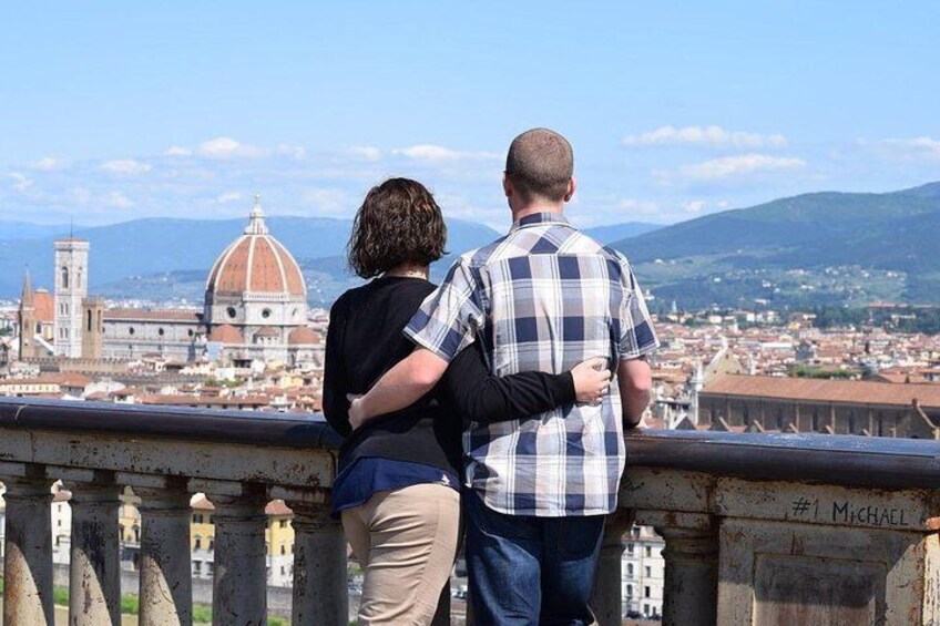 the view of Florence from Piazzale Michelangelo