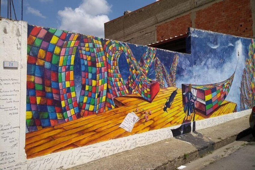 Murales in honor of Pinuccio Sciola