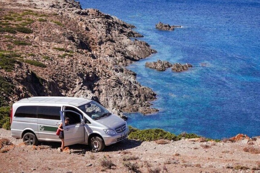 With Minivan in the Park