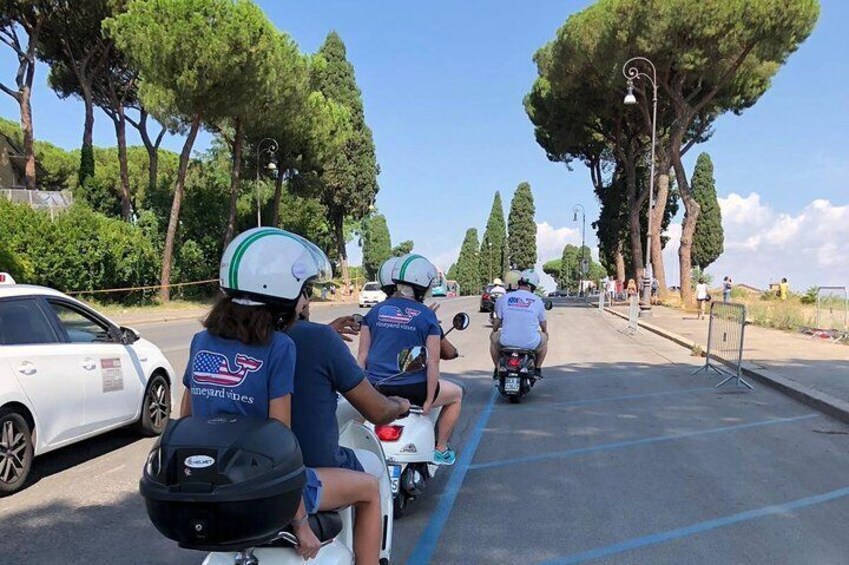 Driving past the Circus Maximus