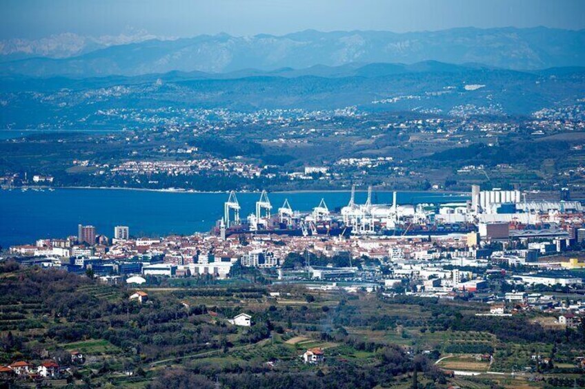 View to Koper from hinterland