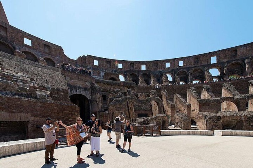 Colosseum with Arena Access and Ancient Rome Small Group Tour