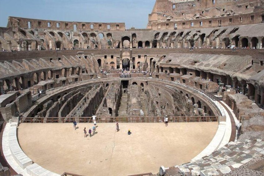 Colosseum and its Arena from above