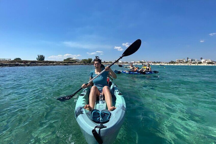 Kayak excursion: Porto Cesareo, the Marine Protected Area and the Isola dei Conigli