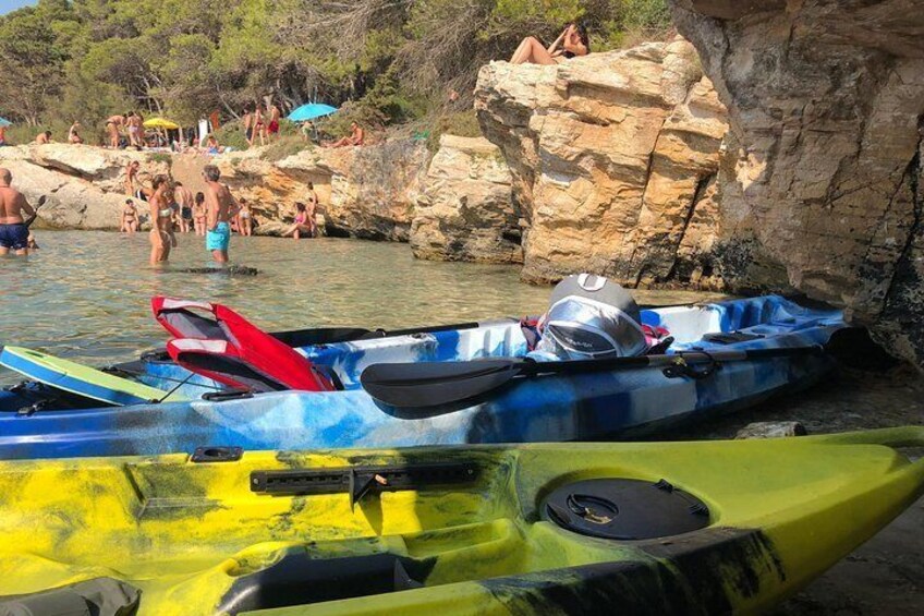 Kayak and canoe marine excursion: the Porto Selvaggio Natural Park