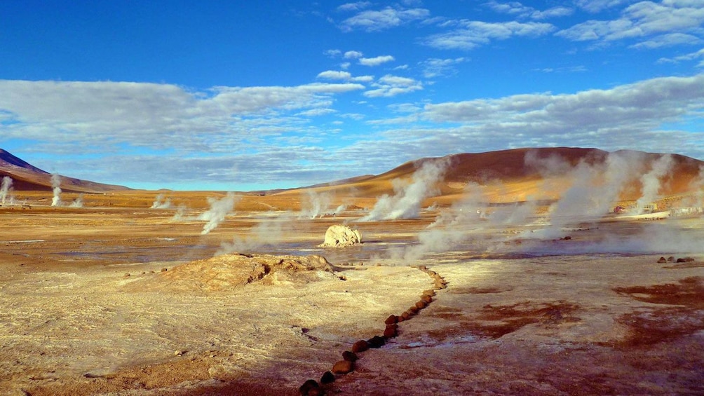 Field of geysers in Chile