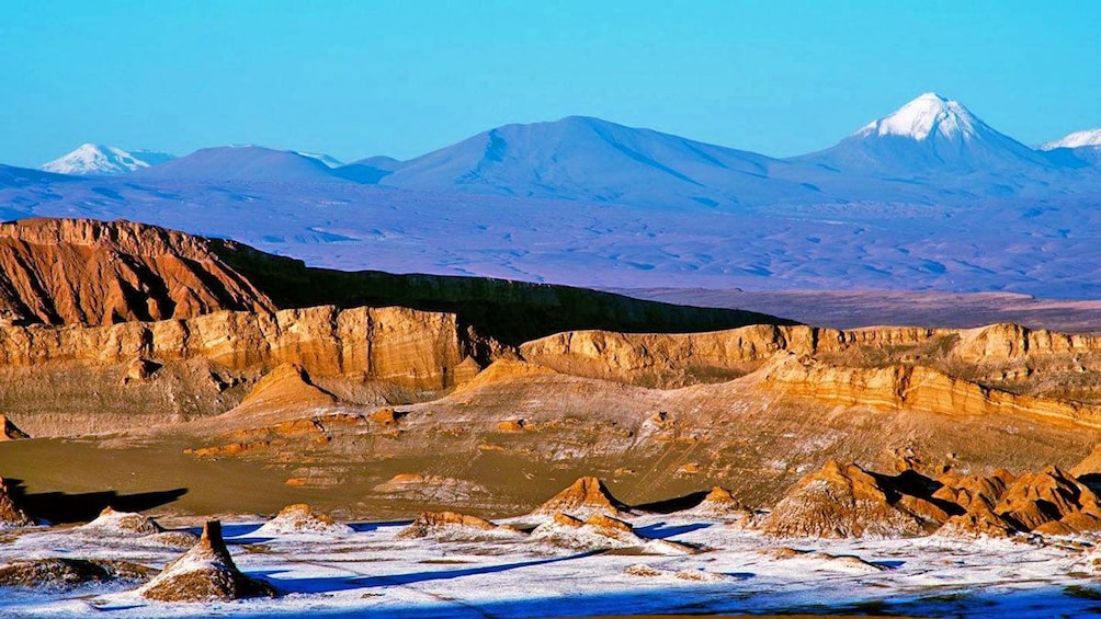 Plains with mountain range in background of Moon Valley