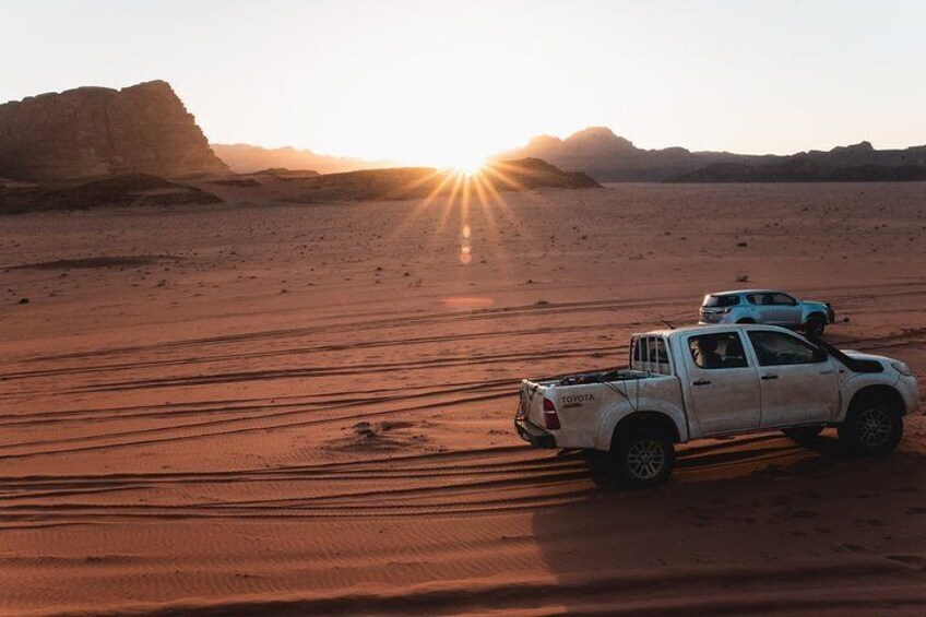 FROM PETRA | Full Day In Wadi Rum | Lunch Box & Admission fees included