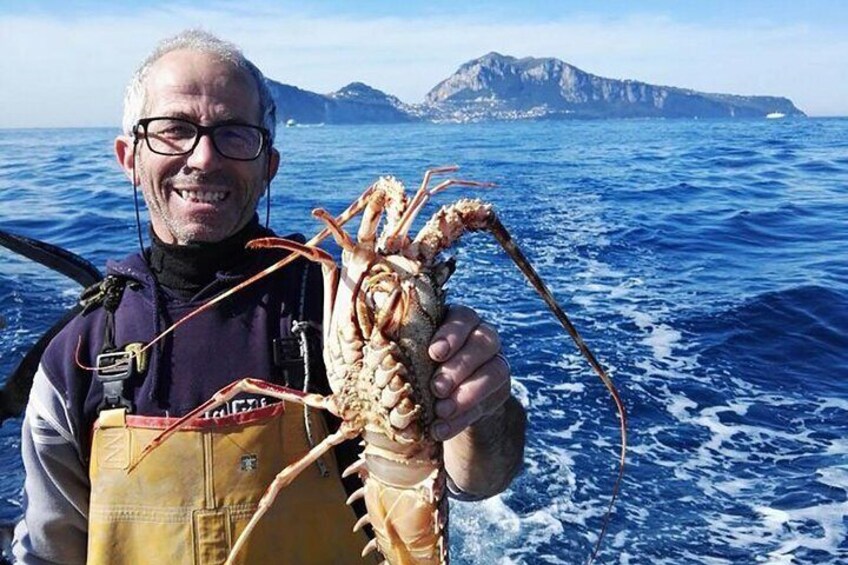 Fishing and lunch to Capri from Sorrento