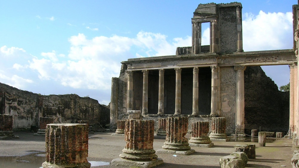 Ruins of a temple in Pompeii