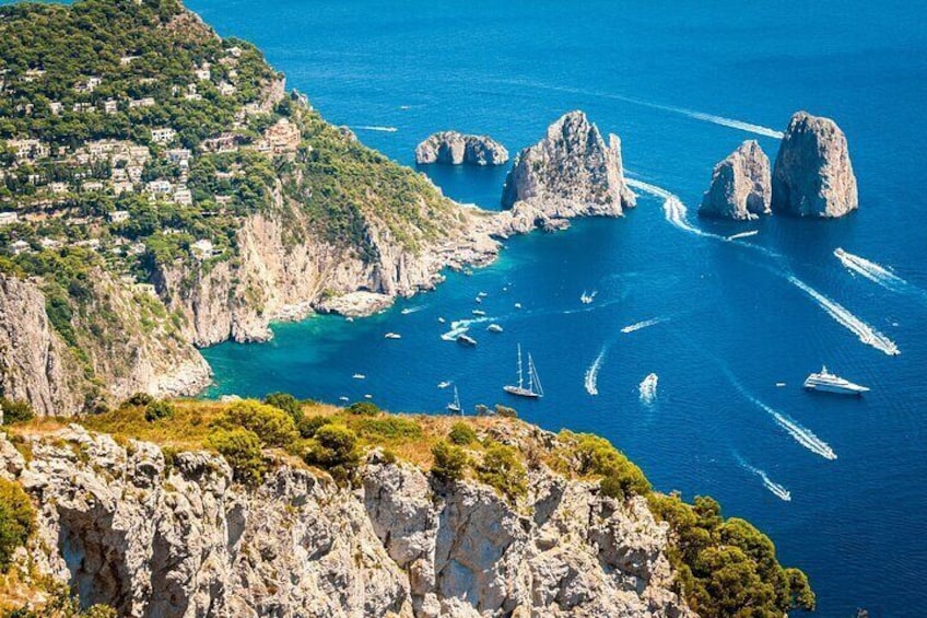 Capri viewed from the air