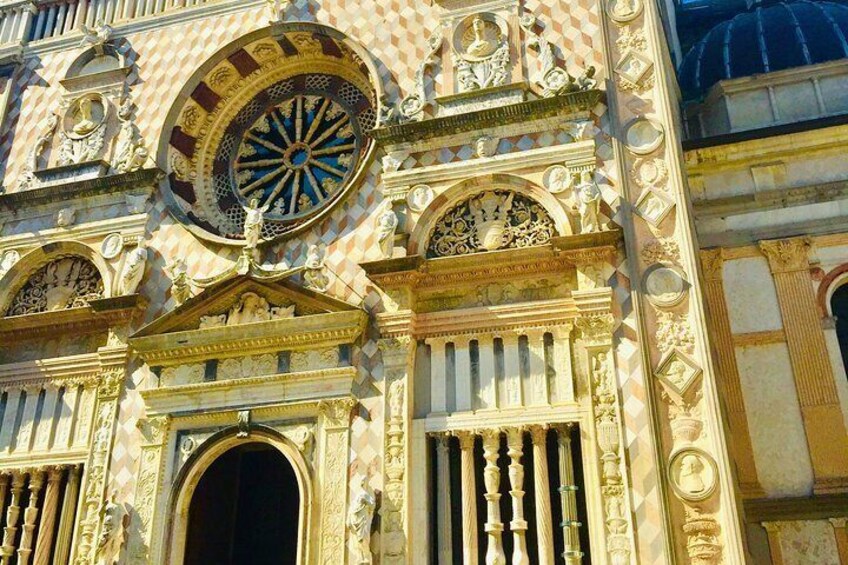 Bergamo private guided tour, the medieval town, the Colleoni's mausoleum