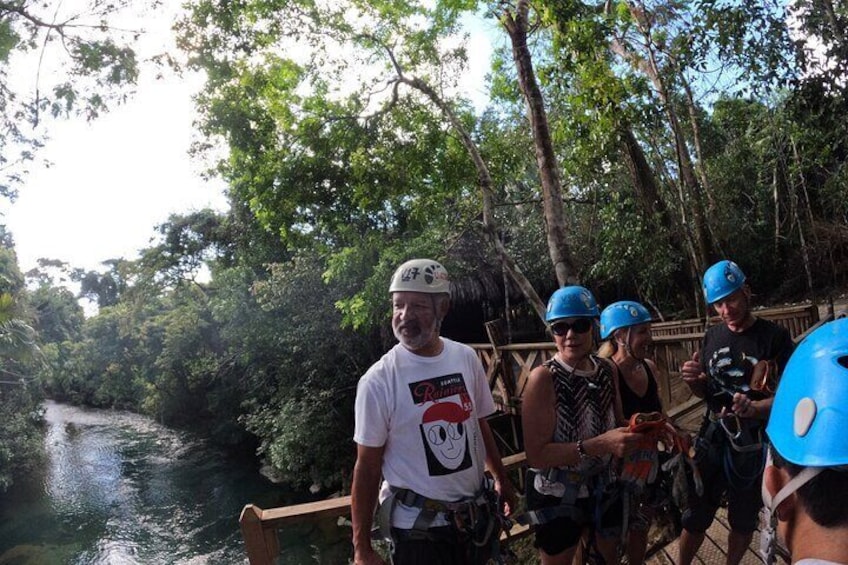 Private Cave Tubing, Ziplines & Mayan Ruin combo from Placencia 