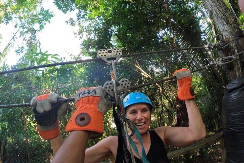 Private Cave Tubing, Ziplines & Mayan Ruin combo from Placencia 