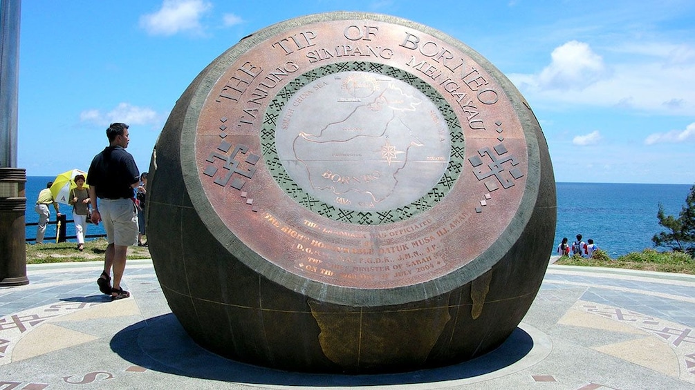 at the tip of Boreno landmark in Kota Kinabalu