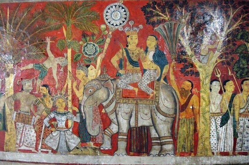 Jataka paintings in Mulkririgala