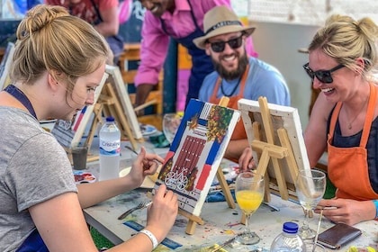 Brunch And Paint in a secret rooftop