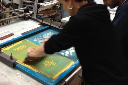 Discovering artistic screen printing (for 2 people)