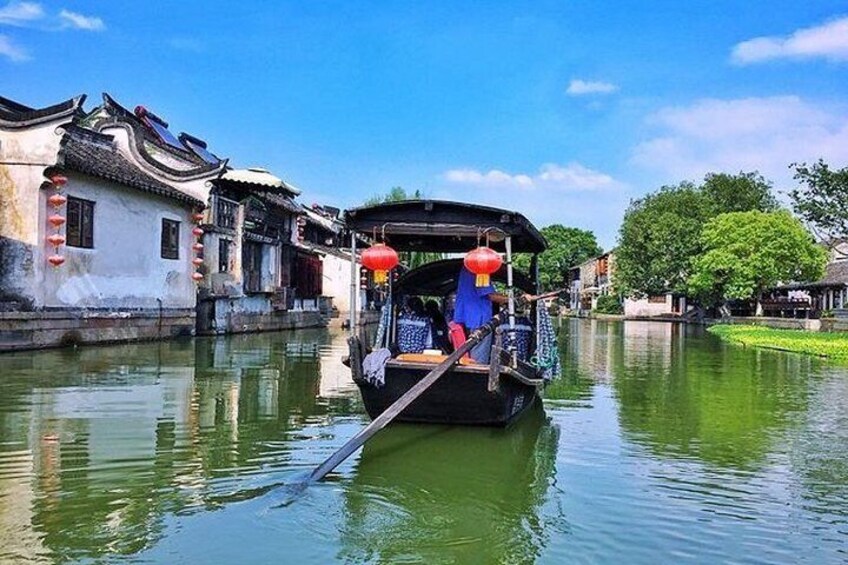 Fengjing and Xitang Water Town Private Day Tour from Shanghai with Boat Ride 